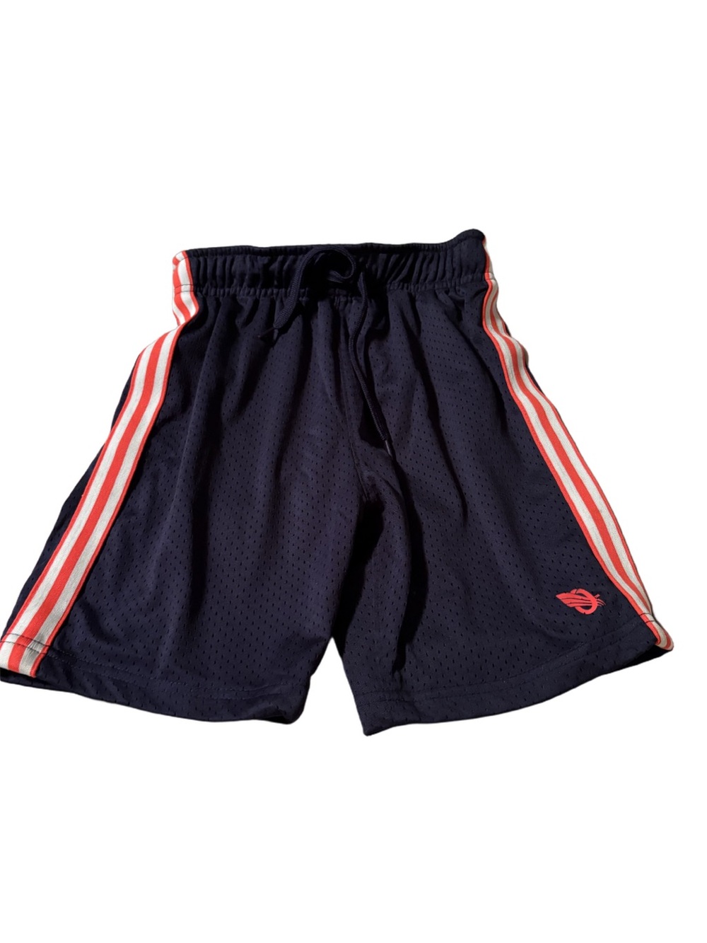 Boys OshKosh B'gosh Navy Mesh Shorts with Red and White Stripes Size 6